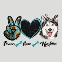 Peace Love Huskies Zipper Hoodie | Teevron