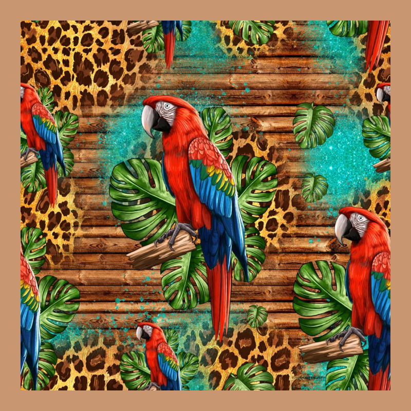 Macaw Parrot Seamless Pattern Heavyweight Hoodie by HRA Design Shop | Teevron