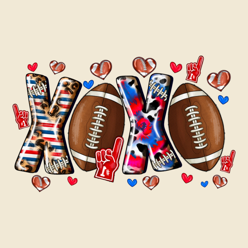 Xox Football Premium Tee by CowhideDigitalArt | Teevron