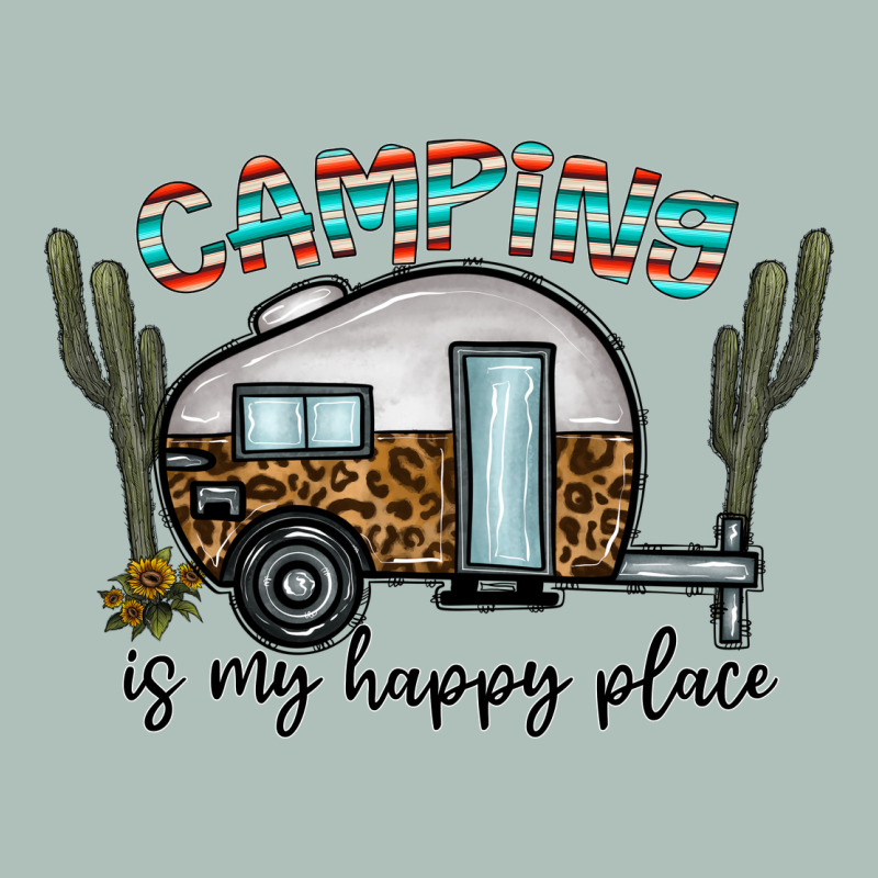 Camping Is My Happy Place Heavyweight Hoodie by CowhideDigitalArt | Teevron