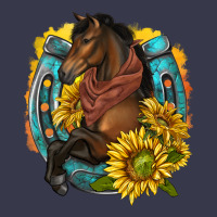 Western Horse With Horseshoe Long Sleeve Tee | Teevron