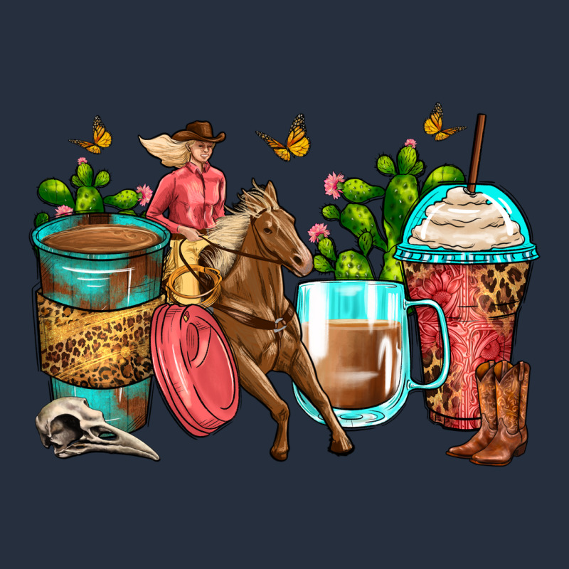 Cowgirl Coffee Cups Zipper Hoodie by Zillion Design Studio | Teevron