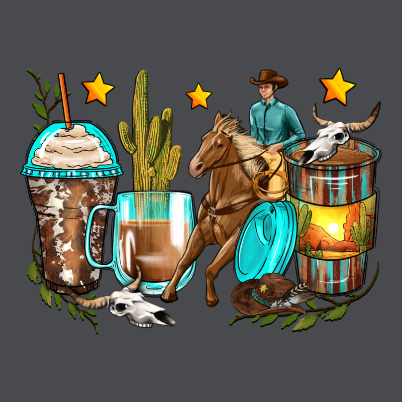 Cowboy Coffee Cups Zipper Hoodie by Zillion Design Studio | Teevron