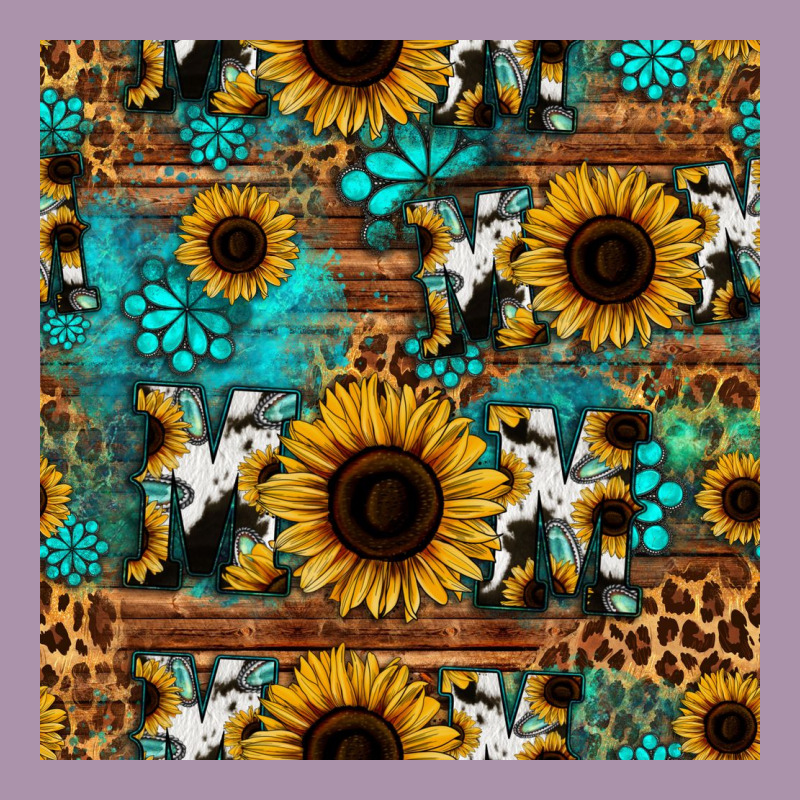 Sunflower Cowhide Mom Seamless Pattern Heavyweight Hoodie by HRA Design Shop | Teevron