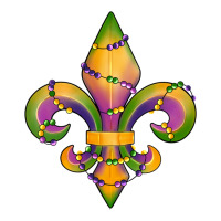 mardi gras fleur de lis | Teevron