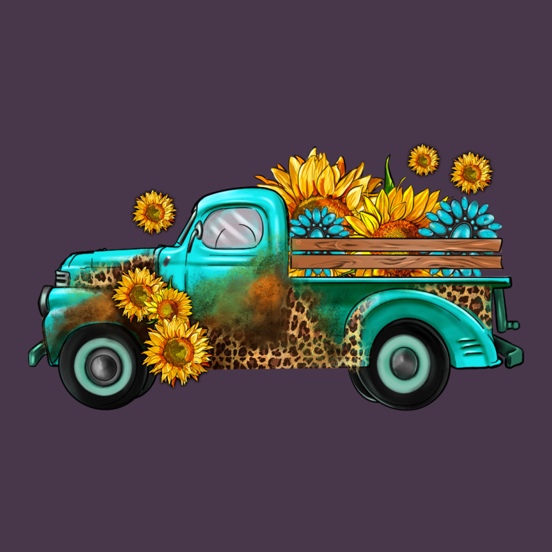 Farm Truck With Sunflower Heavyweight Hoodie by HRA Design Shop | Teevron