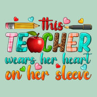 This Teacher Wears Her Heart On Her Sleeve Classic Tee | Teevron