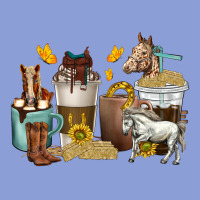 Coffee Cups Horses Long Sleeve Tee | Teevron