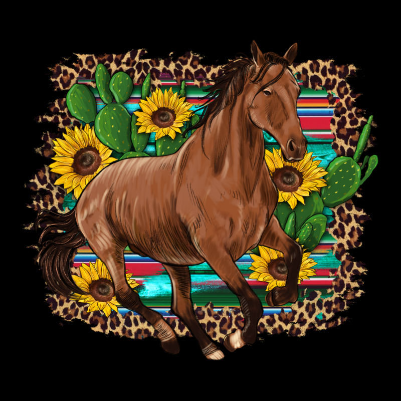 Western Horse Cactus Sunflowers Serape Leopard  Turquoise Wooden Urban Heavy Tee by Artiststas | Teevron