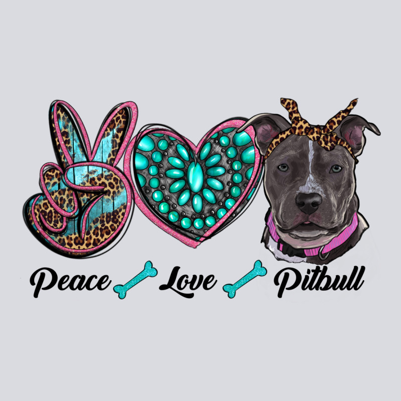 Peace Love Pitbull Zipper Hoodie by RanaPortraitStore | Teevron
