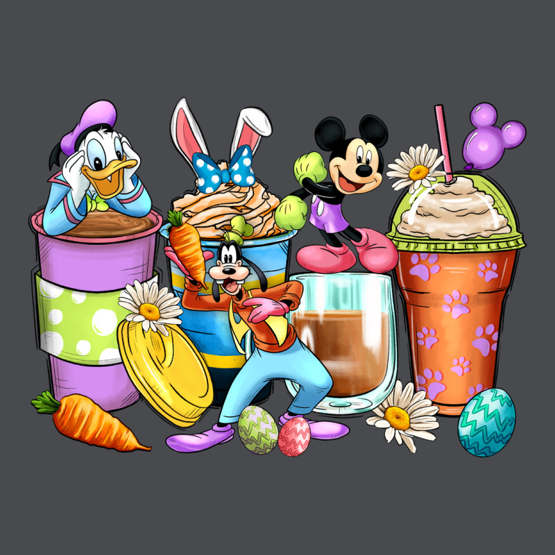 Easter Cartoon Characters Coffee Cups Zipper Hoodie by Zillion Design Studio | Teevron