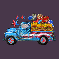 American Truck And Flag With Stars Heavyweight Hoodie | Teevron