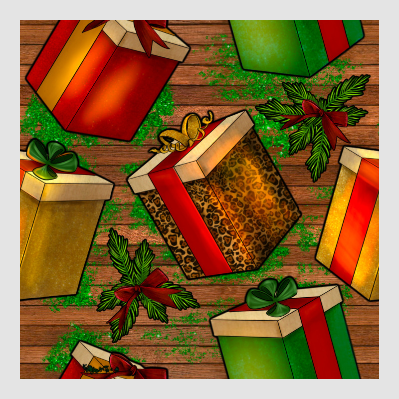 Christmas Gift Box Seamless Pattern Premium Sweatshirt by BundleAndBundleShop | Teevron