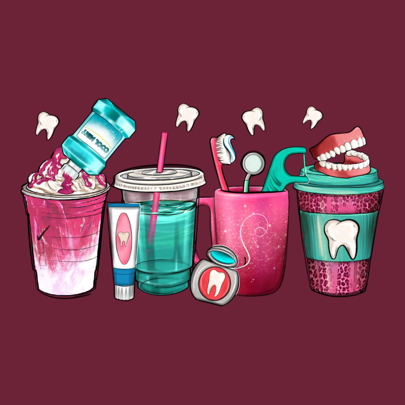 Dentist Coffee Cups Long Sleeve Tee by texasbilliewilder | Teevron