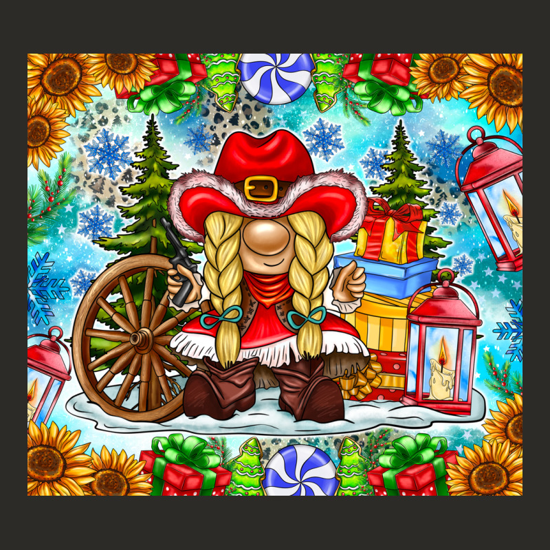 Christmas Cowboy Gnome Heavy Core Tee by CowhideDigitalArt | Teevron