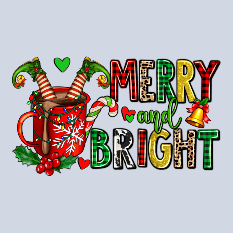 Merry And Bright Premium Sweatshirt by AdoDesignShop | Teevron