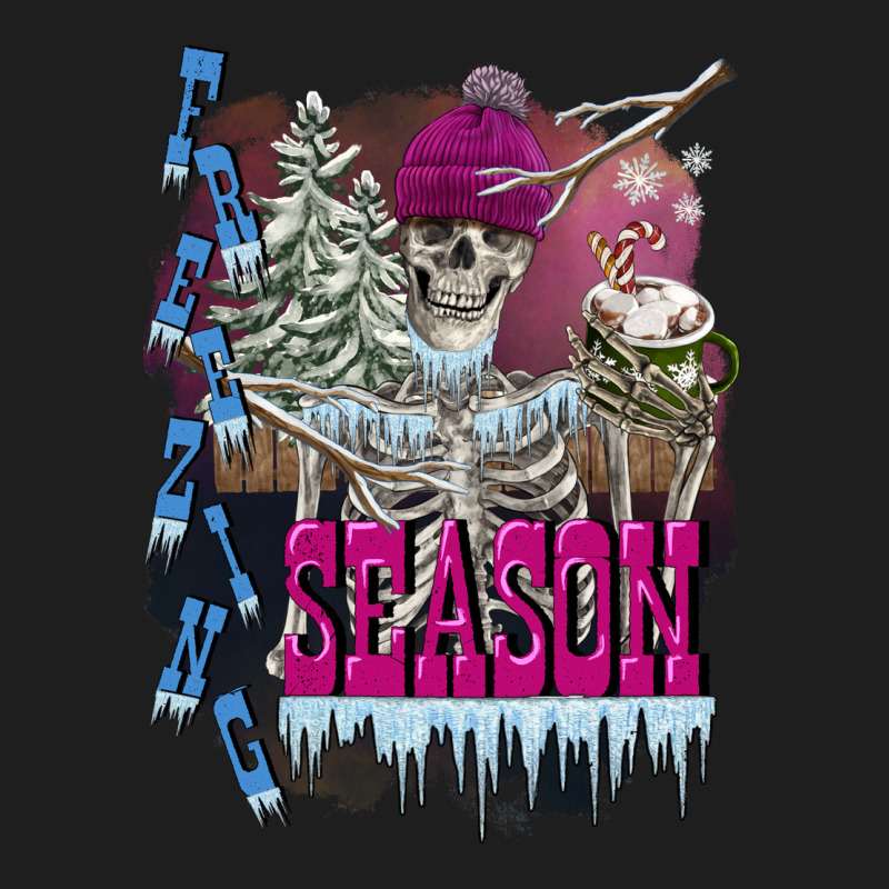 Freezing Season Skeleton Heavyweight Hoodie by FaDigitalArtStudio | Teevron