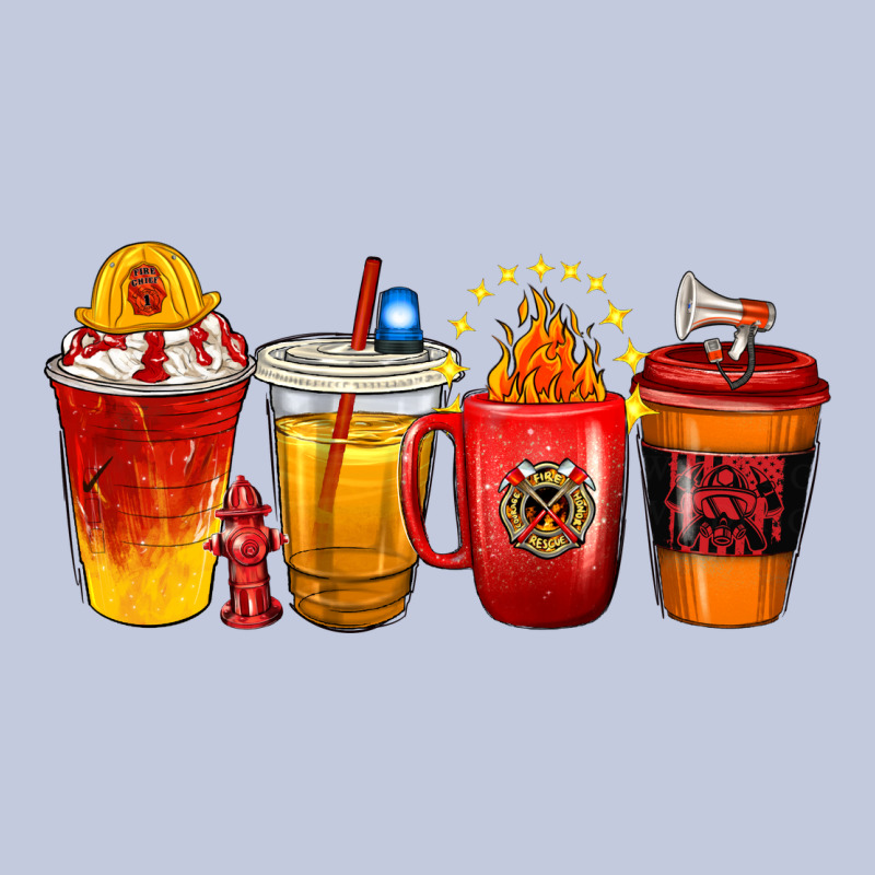 Firefighter Coffee Cups Long Sleeve Tee by texasbilliewilder | Teevron