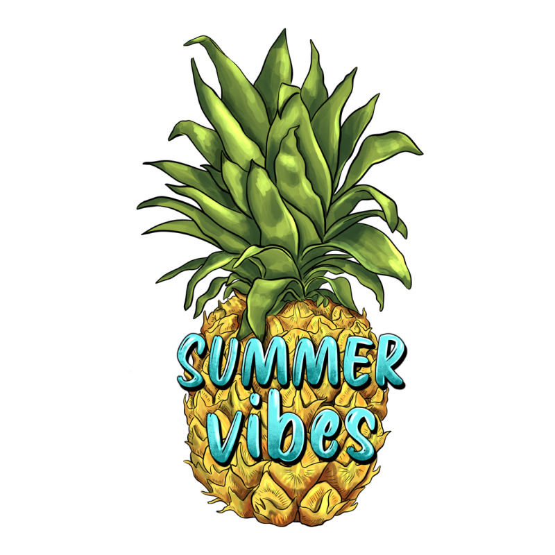 Summer Vibes Pineapple Ladies Tee by BarkalooDesign | Teevron