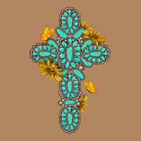 Gemstone Cross With Sunflowers And Butterflies Long Sleeve Tee | Teevron