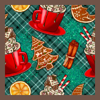 Christmas Hot Chocolate And Cookie Seamless Pattern Premium Sweatshirt | Teevron