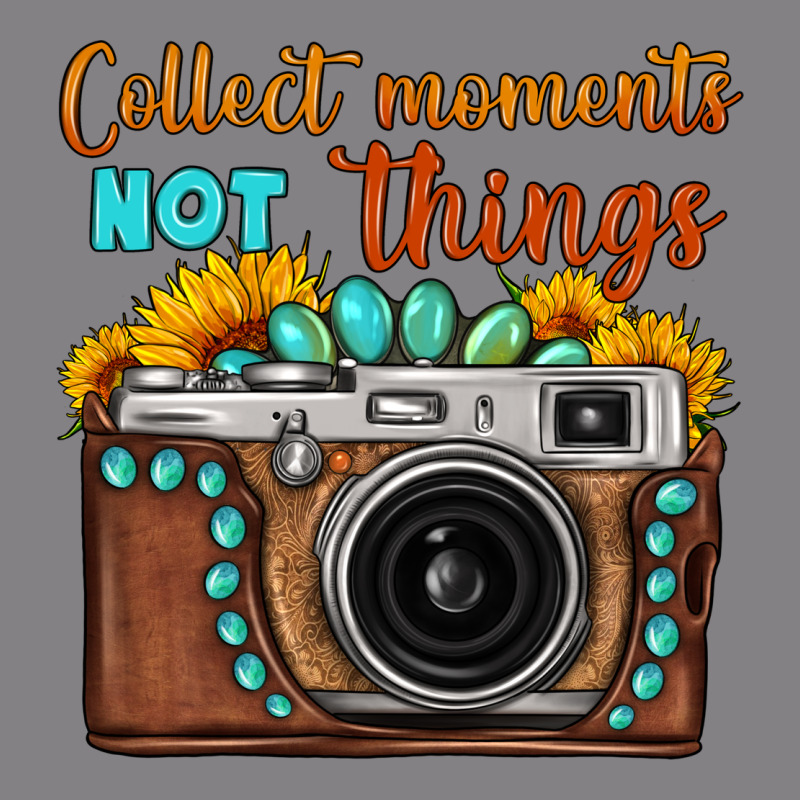 Collect Moments Not Things Sunflower Gemstone Vintage Camera Heavyweight Hoodie by FaDigitalArtStudio | Teevron