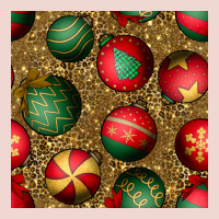 Christmas Ornaments And Leopard Seamless Pattern Premium Sweatshirt | Teevron