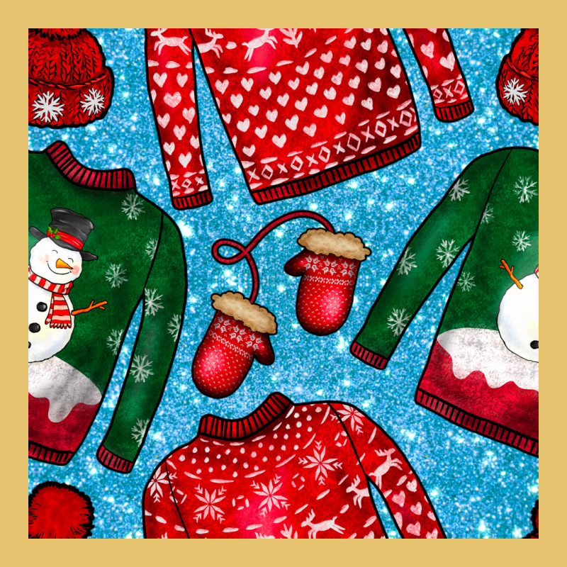 Christmas Clothes Seamless Pattern Premium Sweatshirt by BundleAndBundleShop | Teevron