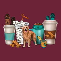 Golden Retriever Dog Coffee Cups Long Sleeve Tee | Teevron