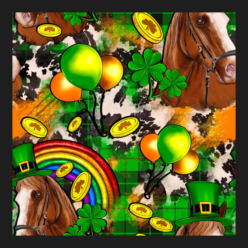 St. Patrick's Day Horse With Balloons Classic Tee by FaDigitalArtStudio | Teevron
