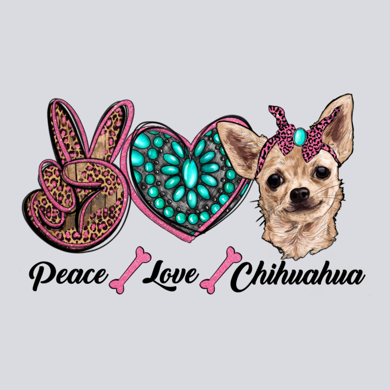 Peace Love Chihuahua Zipper Hoodie by RanaPortraitStore | Teevron