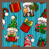 Christmas Gnomes And Gift Box Seamless Pattern Premium Sweatshirt | Teevron