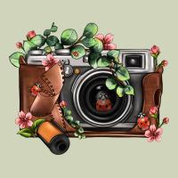 Floral Eucalyptus Film Roll Vintage Camera Heavyweight Hoodie | Teevron