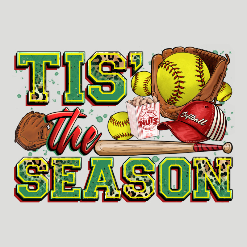 Tis' The Season Softball Zipper Hoodie by Zillion Design Studio | Teevron