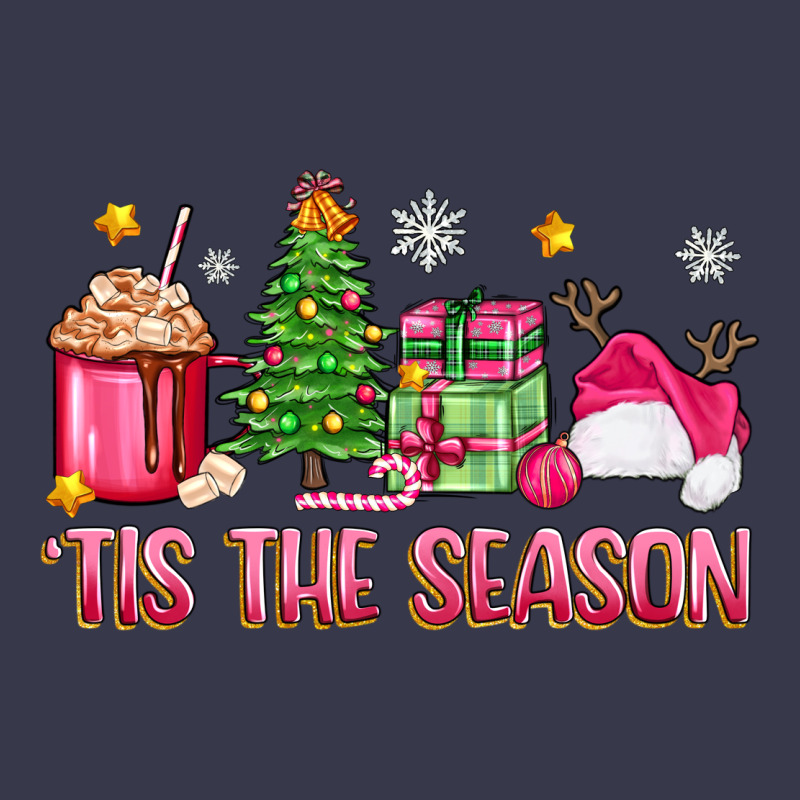 'tis The Season Pink Christmas Long Sleeve Tee by Zillion Design Studio | Teevron