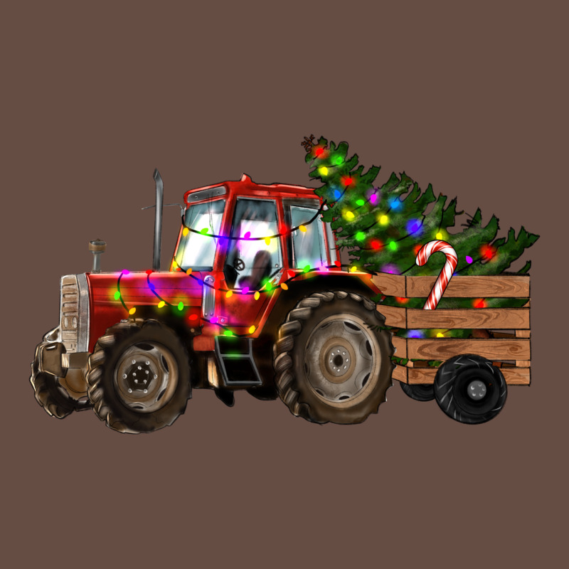 Christmas Farm Tractor Long Sleeve Tee by RanaPortraitStore | Teevron