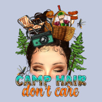 Messy Bun Camp Hair Dont Care Long Sleeve Tee | Teevron