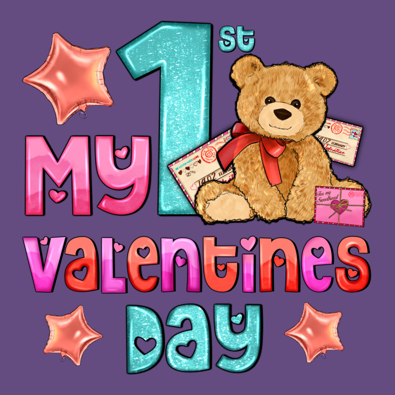 My First Valentines Day Vintage Hoodie by AdoDesignShop | Teevron