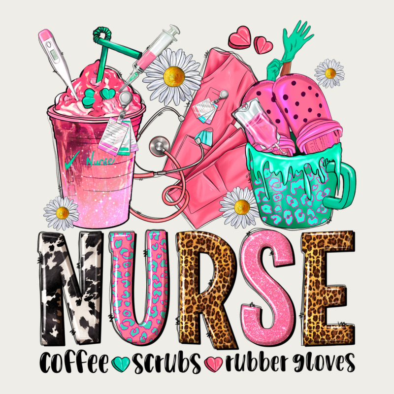 Nurse Coffee Scrubs Rubber Gloves Zipper Hoodie by texasbilliewilder | Teevron