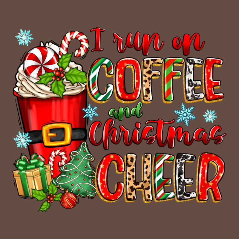 I Run On Coffee And Christmas Cheer Long Sleeve Tee by Zillion Design Studio | Teevron