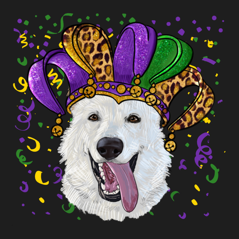 Mardi Gras Hat  White Shepherd Classic Tee by RanaPortraitStore | Teevron