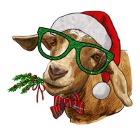 Christmas Glasses Goat | Teevron