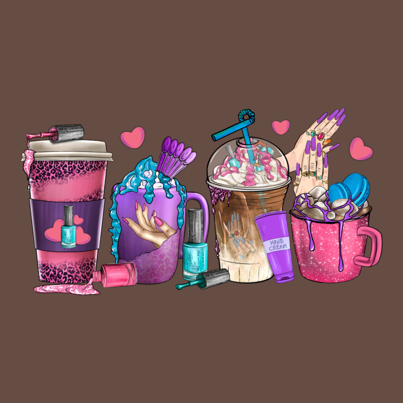 Nail Hustler Coffee Cups Long Sleeve Tee by texasbilliewilder | Teevron