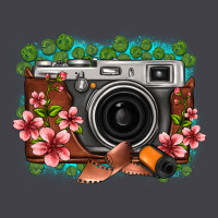 Floral Lotus Leaf Film Roll Vintage Camera Heavyweight Hoodie | Teevron