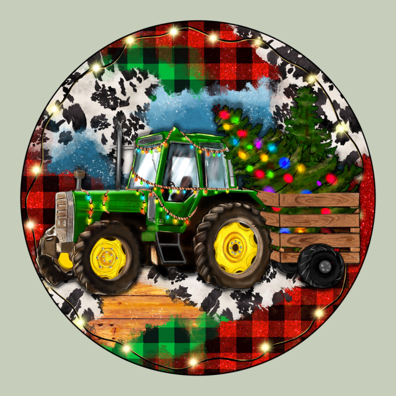 Christmas Farm Tractor Long Sleeve Tee by RanaPortraitStore | Teevron