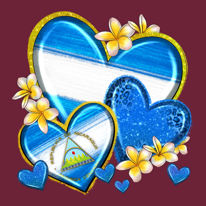 Nicaragua Hearts Long Sleeve Tee by texasbilliewilder | Teevron