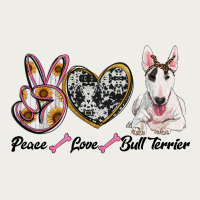 Peace Love Bull Terrier Zipper Hoodie | Teevron