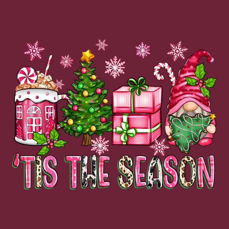 Pink Christmas 'tis The Season Gnome Long Sleeve Tee by Zillion Design Studio | Teevron