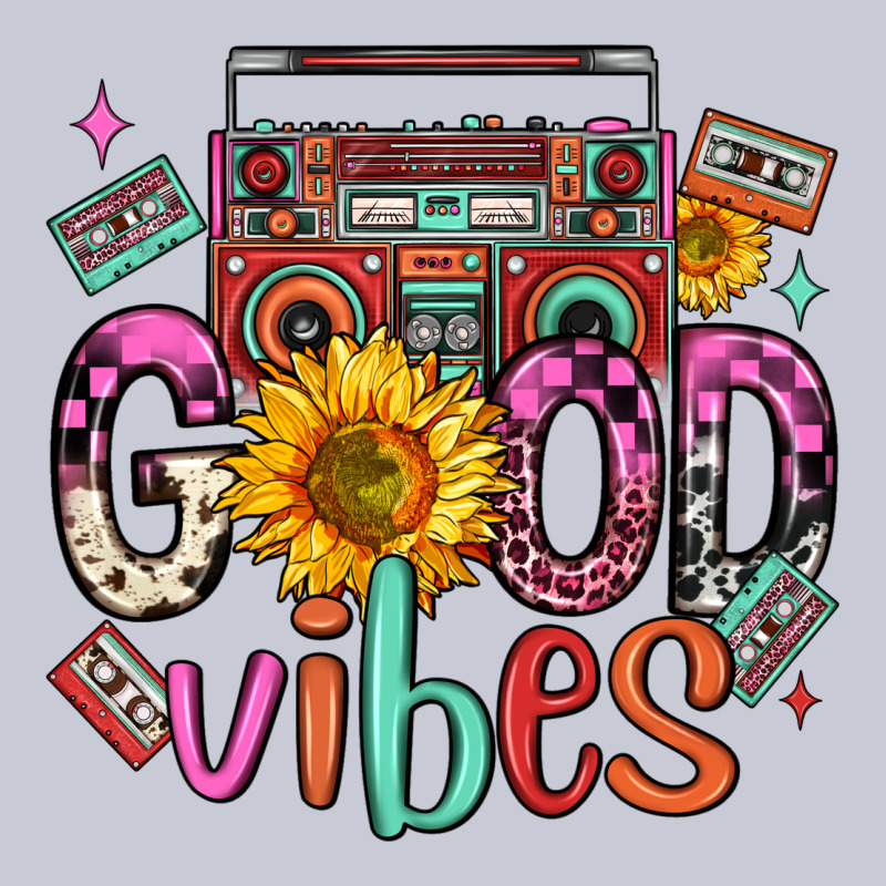 Good Vibes Cassette Boombox Heavyweight Hoodie by FaDigitalArtStudio | Teevron