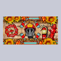 Firefighter Air Mask Sunflower And Elementary License Plate Heavyweight Hoodie | Teevron